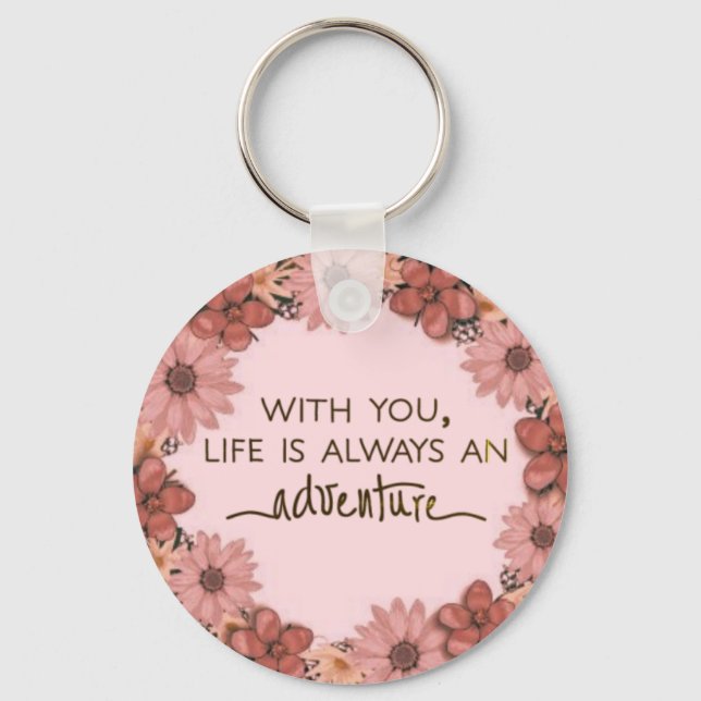 Scripture Verse Spiritual Message Kingdom Key Ring (Front)