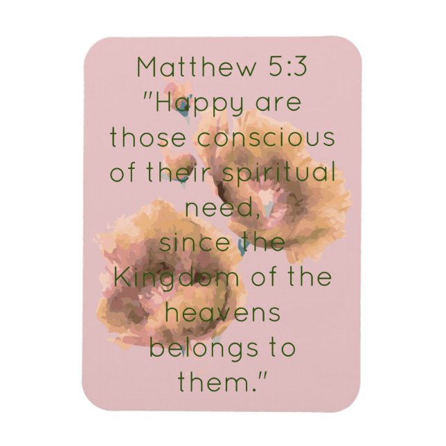 Scripture Verse Spiritual Message Kingdom Magnet (Vertical)