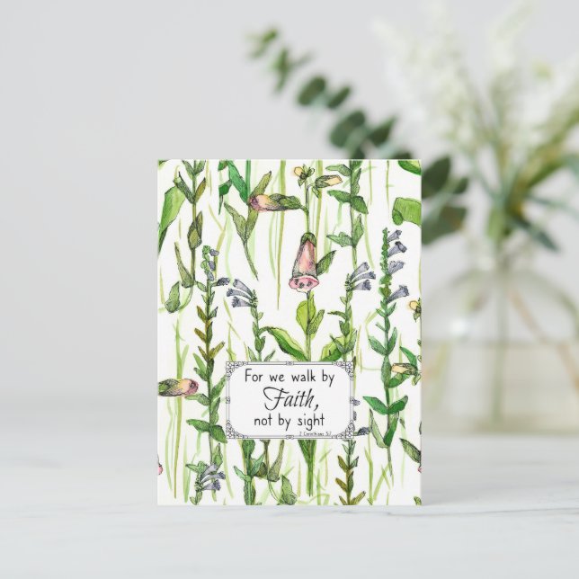 Scripture Walk By Faith 2 Corinthians Prayer Card (Standing Front)