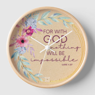 Scripture Wall Clock