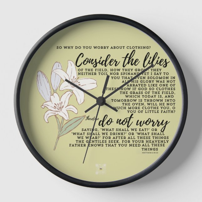 Scripture Wall Clock  (Front)