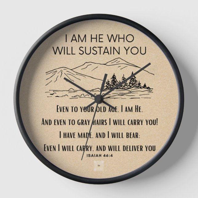 Scripture Wall Clock  (Front)