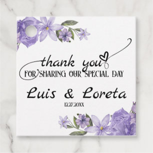 Scripture Wedding Favour Tag