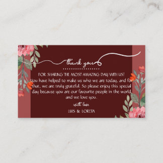 Scripture Wedding Place Card