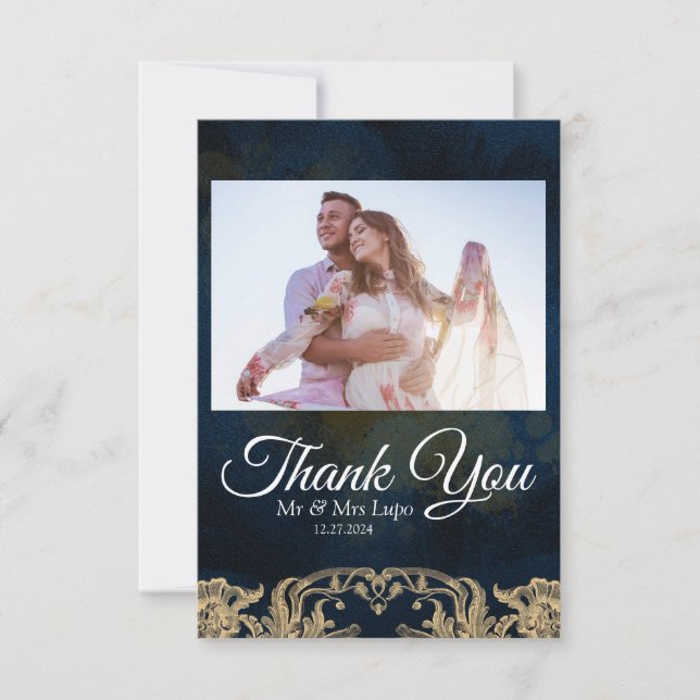 Scripture Wedding Thank You Card  (Front)