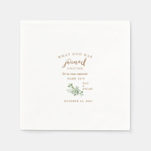 Scripture What God Has Joined Wedding Napkins