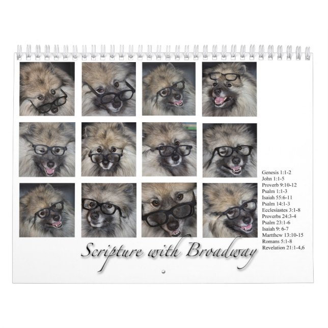 Scripture with Broadway, 2016 calendar (Cover)