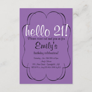 Scroll Birthday Invitation