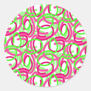 Scroll Classic Round Sticker