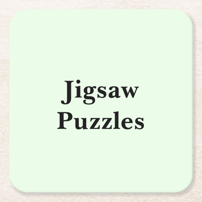 Scroll Down To See These Jigsaw Puzzles Square Paper Coaster (Front)