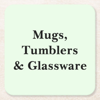 Scroll Down To See These Mugs Tumblers Glassware Square Paper Coaster