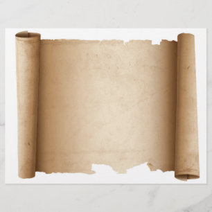 Scroll Horizontal Vintage Paper Letterhead