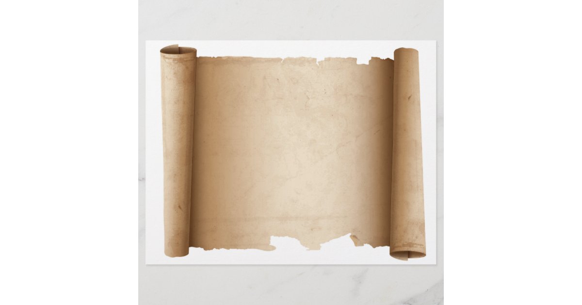 Scroll Horizontal Vintage Paper Letterhead | Zazzle.co.uk