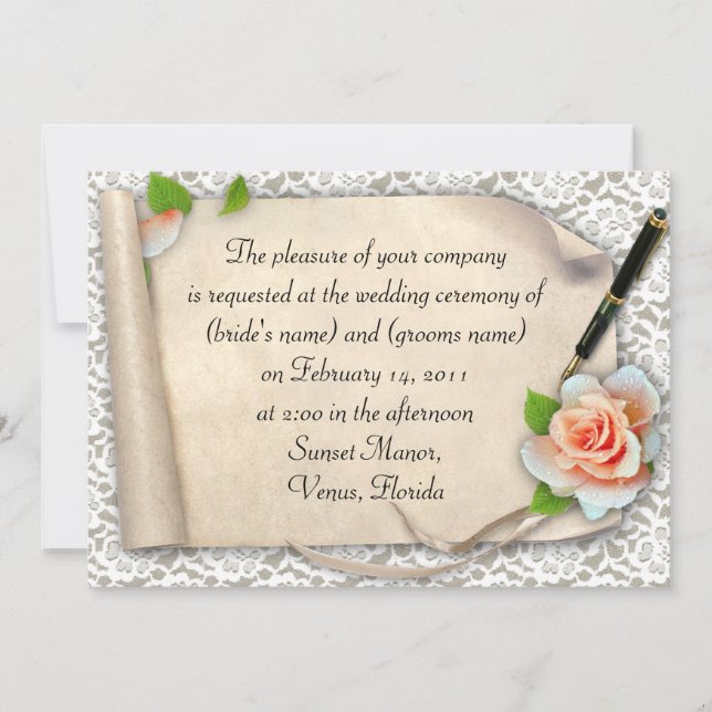 Scroll Invitation (Front)