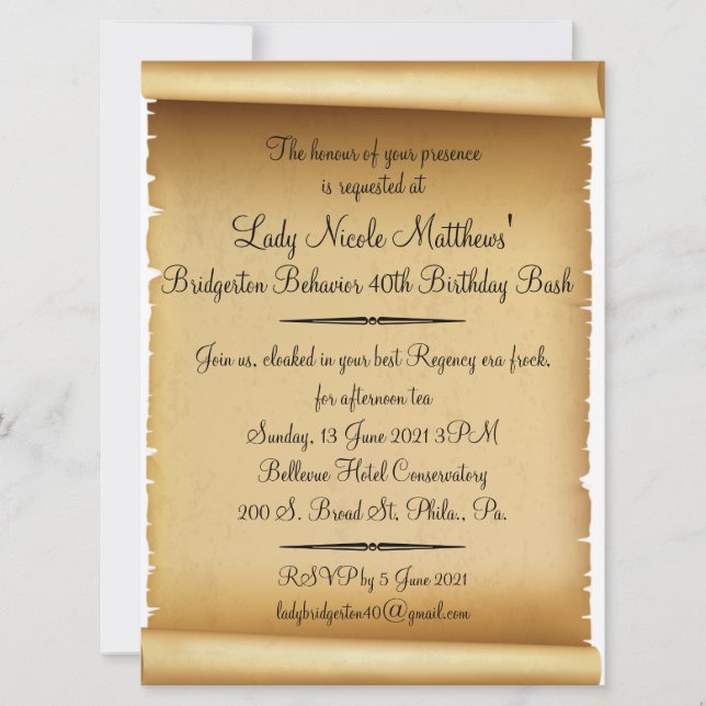 Scroll Invitation (NM) (Front)