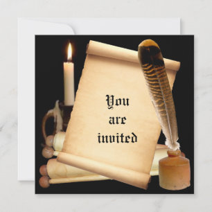 scroll invitation template