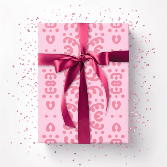 Scroll Lace in Pink Wrapping Paper (Creator Uploaded)