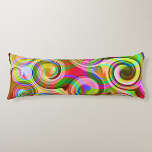 Scroll Pastel geometrical abstract Body Cushion