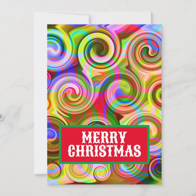 Scroll Pastel geometrical abstract  Invitation (Front)