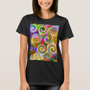 Scroll Pastel geometrical abstract T-Shirt