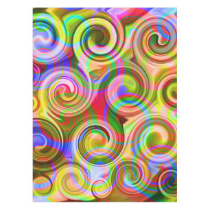 Scroll Pastel geometrical abstract Tablecloth