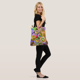 Scroll Pastel geometrical abstract  Tote Bag