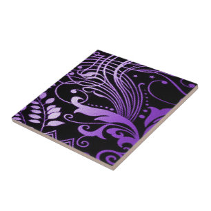 Scroll purple tile