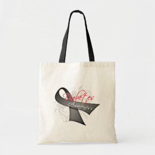 Scroll Ribbon - Diabetes Awareness Tote Bag