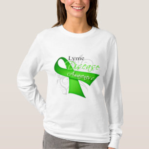 Scroll Ribbon - Lyme Disease Awareness T-Shirt
