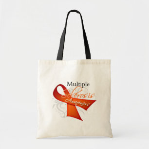 Scroll Ribbon - Multiple Sclerosis Awareness Tote Bag