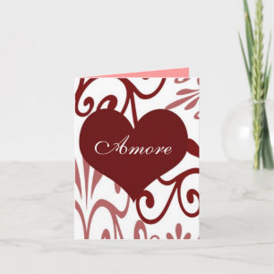Scroll Valentine-Italian Holiday Card