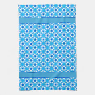 Scrolled Diamond Tiles Tea Towel