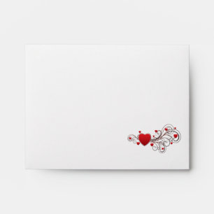 Scrolled Heart Envelopes