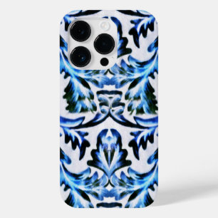 Scrolled Leaf Blue Case-Mate iPhone 14 Pro Case