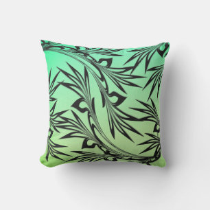 Scrolled Leaf Ombre Cushion