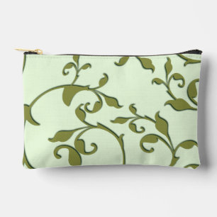 Scrolling Olive Leaves Accessory Pouch
