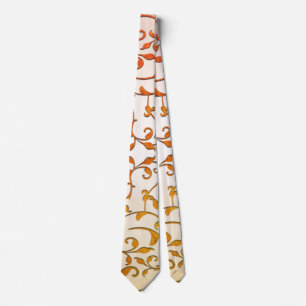 Scrolling Rust Tie