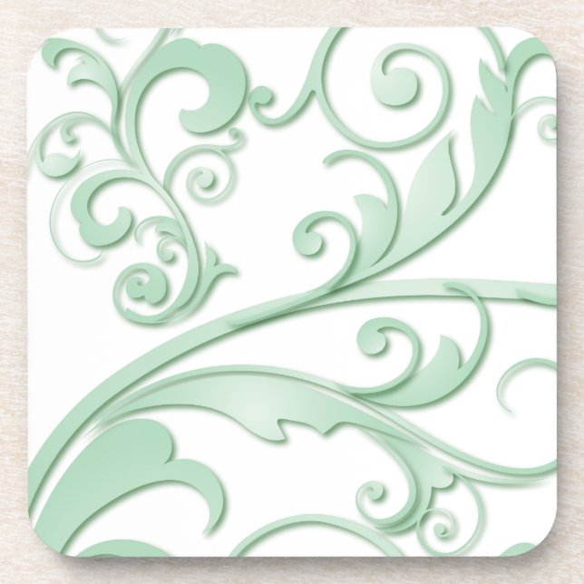 Scrolling Swirls Coaster (Front)
