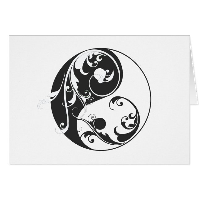 Scrolling Yin & Yang (black) (Front Horizontal)