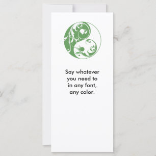 Scrolling Yin & Yang (green)