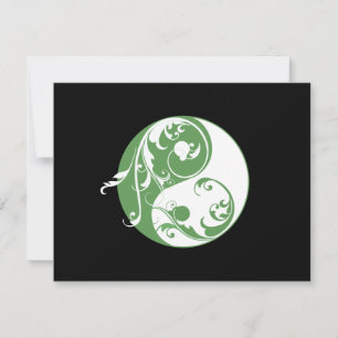 Scrolling Yin & Yang (green)