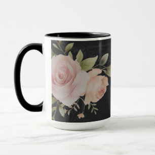 Scrolls with roses Victorian style Mug