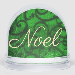 Scrollwork Green  Snowglobe