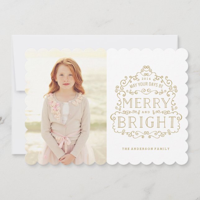 Scrollwork | Holiday Photo Card (Front)