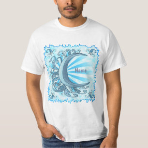 Scrolly Crescent Moon T-Shirt
