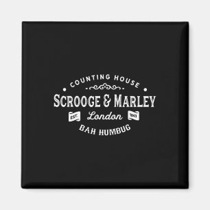 Scrooge and Marley Counting House Christmas Carol Magnet
