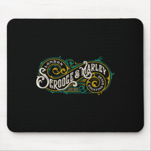 Scrooge And Marley Counting House Christmas Carol Mouse Mat