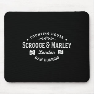 Scrooge And Marley Counting House Christmas Carol Mouse Mat