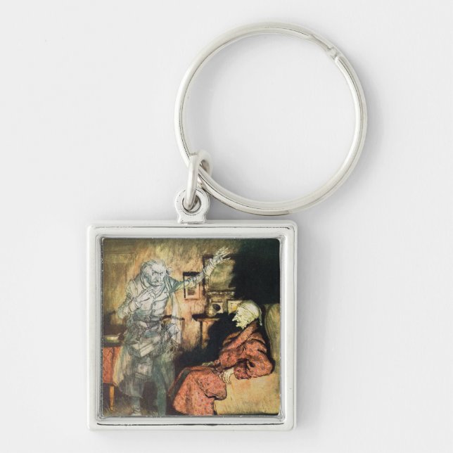 Scrooge and The Ghost of Marley Key Ring (Front)