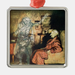 Scrooge and The Ghost of Marley Metal Tree Decoration